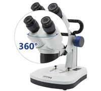 Optika Microscopio stereo SFX-51, bino, 20x, 40x, stativo fisso, testa ruotabile