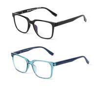 OPTIKOOL Occhiali anti luce blu, unisex, riducono l'affaticamento visivo, antiriflesso, flessibili, leggeri, per PC e computer, benessere con schermi