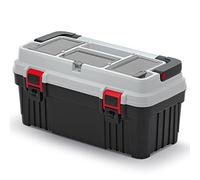 OPTIMA - Cassetta degli attrezzi in plastica, chiusura a morsetto, impugnatura ergonomica in alluminio, 540 x 278 x 269 mm (L x P x A)