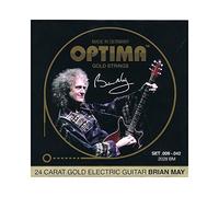 Optima Corde per Chitarra Elettrica, Set di Corde Tonde Avvolte in Oro 2028BM