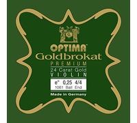 Optima Corde per violino broccato oro premium 24 carati 1/4 E 0,27 K dure