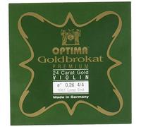 Optima Corde per violino broccato oro premium 24 carati 4/4 E 0,26 S medie