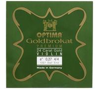 Optima Corde per violino broccato oro premium 24 carati 4/4 E 0,27 K dure
