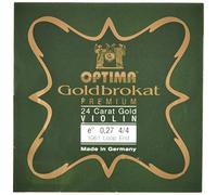 Optima Corde per violino broccato oro premium 24 carati 4/4 E 0,27 S dure