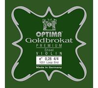 Optima Corde per violino in broccato dorato Premium 4/4 E 0,28 S x dure
