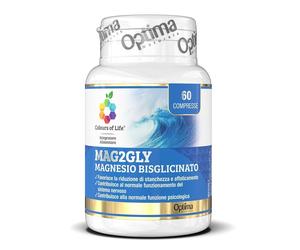 OPTIMA NATURALS Srl Integratore Mag2Gly Magnesio Bisglicinato, 60 compresse
