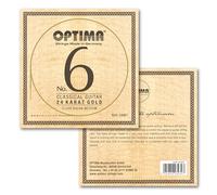 Optima NO6.GNMT - Set di corde per chitarra da concerto, 24 carati, con disco in nylon, tensione media, set di corde durevoli per chitarra classica, immagine sonora con anima, made in Germany