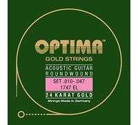 Optima Set di corde in oro per chitarra acustica Extra Light 1747EL