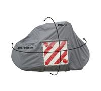 Optima Telo Copri Bici 4 Posti Camper con Porta Cartello