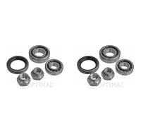 OPTIMAL 2x Cuscinetto Ruota Mozzo Asse Anteriore Destro SX per Fiat 500 126 126