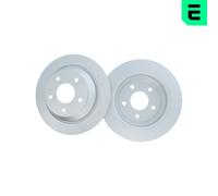 OPTIMAL 2x Dischi Freno Posteriore Pieno Rivestito per Ford Puma