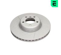 OPTIMAL 2X Disco Freno Ø340Mm Anteriore Ventilato Fessurato/Perforato Per BMW