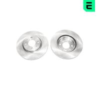 OPTIMAL 2X Disco Freno Anteriore Ø257 Mm Ventilato Per Fiat 500 312_ 1.4 0.9 312