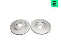 OPTIMAL 2X Disco Freno Anteriore Ø296 Mm Ventilato Per Nissan Qashqai II J11