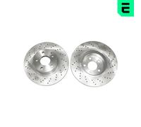 OPTIMAL 2X Disco Freno Anteriore Ø312 Mm Forato/Interno Per Mercedes S-Class