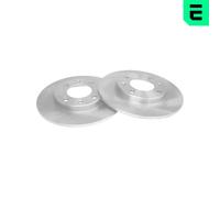 OPTIMAL 2x Disco Freno Posteriore Ø247 MM Rivestito per Peugeot 206 Cc 2D 1.6