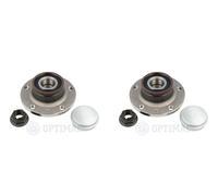 OPTIMAL 2X Mozzo Ruota Kit Cuscinetti Posteriore Per Opel Corsa D S07 X15 M13
