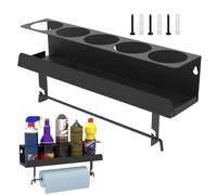 Optimal Organization: Effectively store up to 5 spray cans with our wall