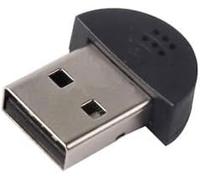 Optimal Shop Microfono Mini USB 2.0 per Desktop e Laptop, Ricevitore Audio Plug and Play Senza Driver, Compatibile con Skype MSN Voice Recognition, Nero