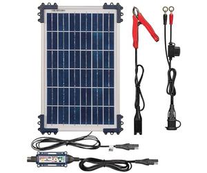 OptiMATE Tecmate Solar Duo 10W, TM522-D1, Caricatore e mantenitore Solare ermetico di Carica con Recupero di Batteria a Sei Fasi da 12V / 12,8V 0.83A