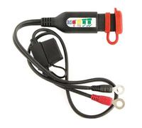 TecMate OptiMATE MONITOR O-124, Connettore permanente della batteria rivolto al settore degli sport motoristici con monitoraggio integrato dello stato della batteria e del sistema di carica