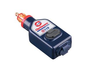 OptiMate USB O-119 - Caricabatterie USB A e C a doppia uscita da 3300 mA, resistente alle intemperie, con spina BIKE (adatto a BMW, Triumph, Ducati Multistrada)