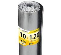 Optimer System - Isolamento Termico Riduce il Freddo e il Calore - Pannelli Riflettenti per Termosifoni Riduce la Perdita di Calore - 10x1.20m - 12m²