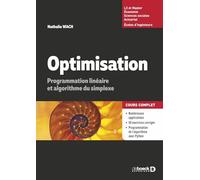 Optimisation: Programmation linéaire et algorithme du simplexe