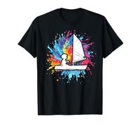 Optimist Dinghy Sailing Toddler Barca a vela Grafica Maglietta