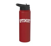 Optimist Optimism Positivity Mindset Attitude Emotions Stainless Steel Insulated Water Bottle