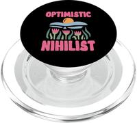 Optimistic Nihilist Umorismo di filosofia esistenziale PopSockets PopGrip per MagSafe