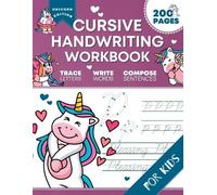 Optimistic Pixel Cursive Handwriting Workbook for Kids (Tascabile)