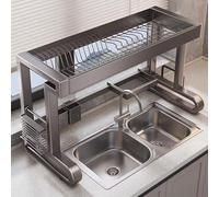 Optimize Your Kitchen Space with The Ti Over-Sink Dish Rack - Single Layer Drainer for Efficient Drying And nization (66cm) Small Kitchens!