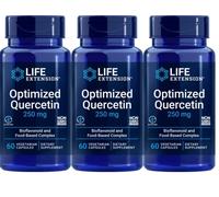 Optimized Quercetin 250mg, 3X60Caps Life Extension Camu Camu/Quercet 500mg