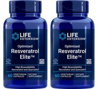 Optimized Resveratrolo Elite Quercetine/Fisetin / Uva 2X60 Tappi Life Extension