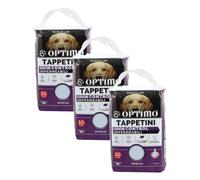 Optimo Set 3 confezioni di Tappetini per Animali Domestici, Igienici, Assorbenti Misura Standard 60x60cm 10pz