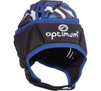 Optimum Caschetto Protettivo Rugby - Leggero, Antiurto e Traspirante per Massima Sicurezza Unisex-Adult, Nero/Blu, Medium