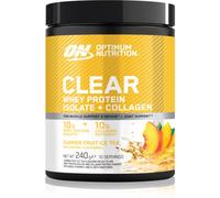 Optimum Nutrition Clear Protein Whey Protein Isolate + Collagen proteine dal siero del latte con collagene aroma Summer Ice Tea 240 g