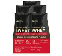 Optimum Nutrition Gold Standard 100% Whey Protein 5X30,4g, doppio cioccolato ...