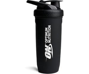 Optimum Nutrition Reforce Steel Smartshake - Shaker per proteine in acciaio inox per uso alimentare, senza BPA, con tappo a prova di perdite, facile da trasportare, per frullati proteici, 900 ml