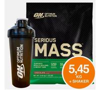 Optimum Nutrition Serious Mass 5.45kg Proteine Whey Gusto a Scelta + Shaker