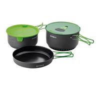 Optimus Terra Camp 4 Cooking Set - Set di pentole da esterno 7 pezzi con scambiatore di calore, Thermobag e rivestimento antiaderente | Per 2-4 persone | 1160 g | Ø233×136 mm