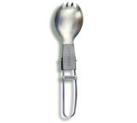 Optimus Titanium Folding Spork - Posate da campeggio 2 in 1 ultraleggere, composte da forchetta e cucchiaio in puro titanio | Manico pieghevole, superficie lucida | 18 g