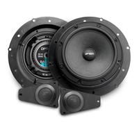 Option Set di altoparlanti da 16 cm, compatibile con VW T5/T6, camper, sistema frontale a 2 vie, con tweeter da 20 mm, 55 WRMS, 3 Ohm, alta efficienza 88 dB