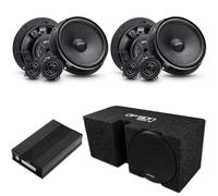 Option Sistema audio DSP V2 compatibile con Cupra Tavascan (1a generazione, sistema audio standard) - 100% Plug & Play DSP Endstufe, Subwoofer & Speaker Front con isolamento e strumenti inclusi