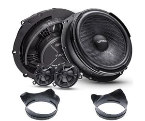 Option Sistema di altoparlanti anteriori AIR compatibile con VW T5/T6-100% Plug & Play, include anelli di tenuta per altoparlanti, 100 W RMS, 91 dB di efficienza