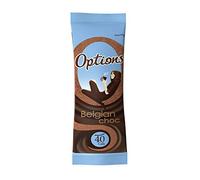 Options Bustine di cioccolato belga Bevanda a basso contenuto calorico Bevanda maltata Casa Ristorante Buffet Bar Cafe 11g Bustine Confezione da 100
