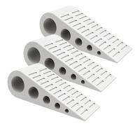 Optish Fermaporta resistente da 4,8 cm, confezione da 3 fermaporta in gomma, fermaporta per la parte inferiore della porta, grande fermaporta a cuneo per casa, ufficio, scuola (bianco)