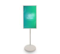 OptiSigns OptiKiosk 32 - Chiosco per segnaletica digitale con touchscreen interattivo da 32", display Full HD, software precaricato per gestione remota (con supporto e batteria)