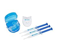OptiSmile® Kit Sbiancante Denti | Denti Bianchi al 100% | Aiuta a Rimuovere le Macchie | Sbiancamento Professionale Led | Include Vassoio per la Bocca e Guida alle Tonalità | Include 3 Siringhe di Gel